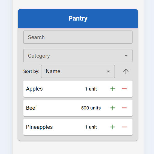 Pantry App